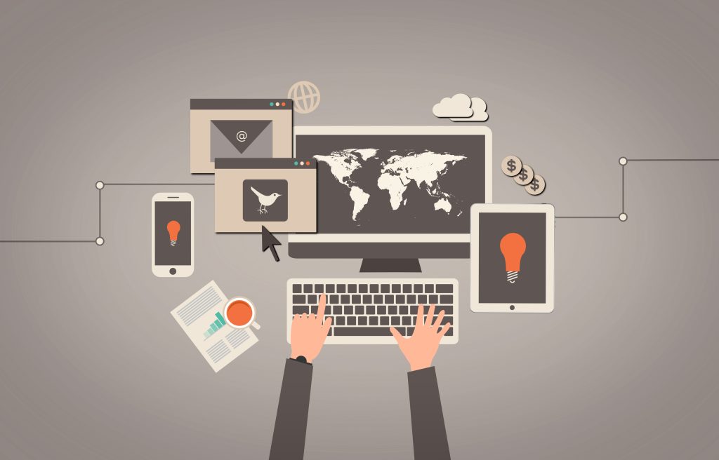 Online marketing concept